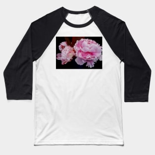 Pink Peonies Baseball T-Shirt